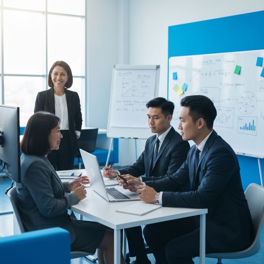 Zespół ekspertów CalcuZone podczas profesjonalnej konsultacji biznesowej